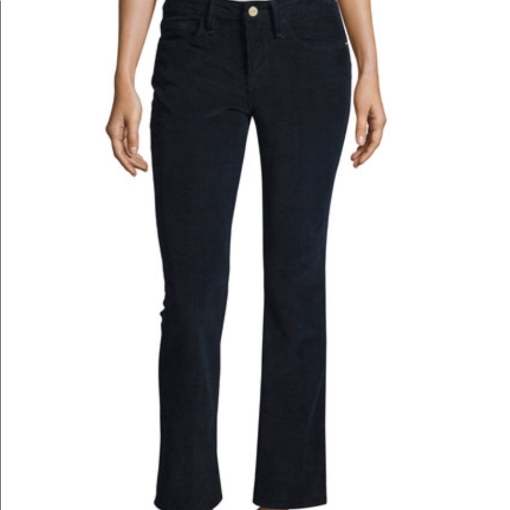 Frame Le Crop Mini Boot in dark navy